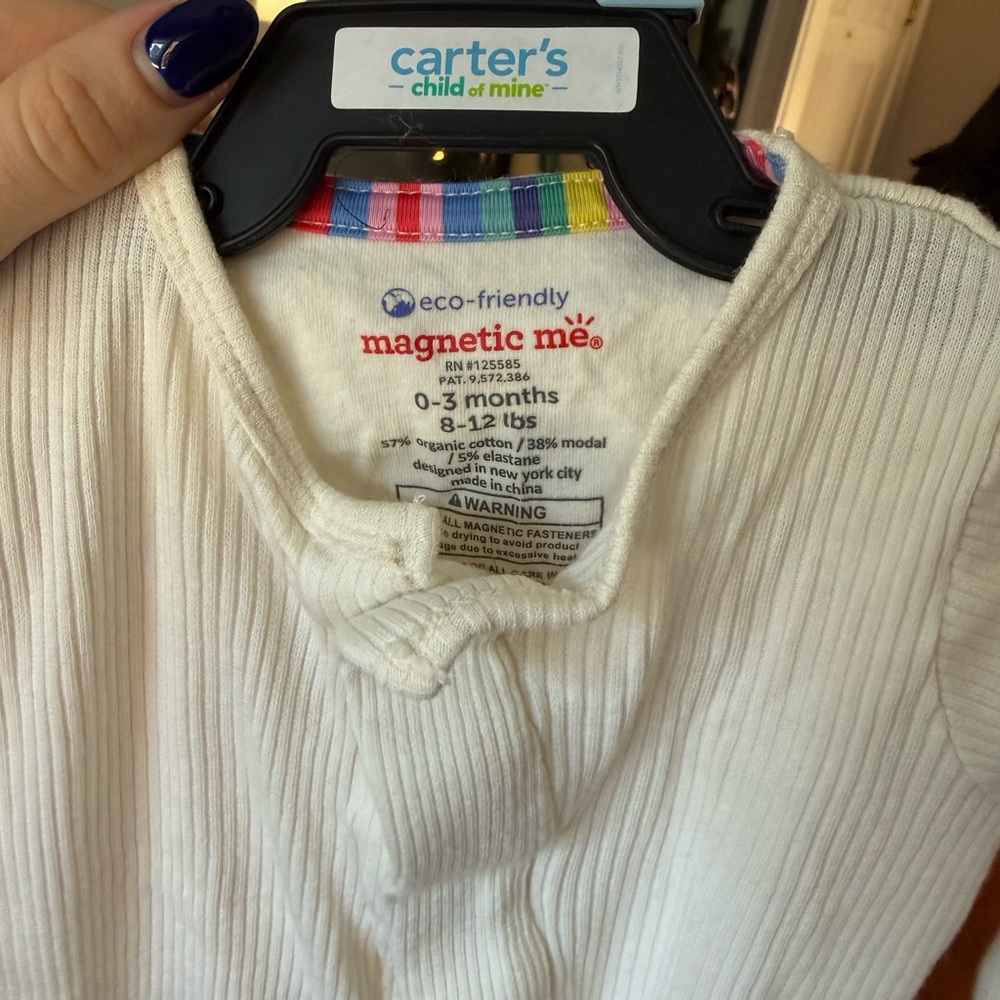 Magnetic Me Ivory Baby Bodysuit